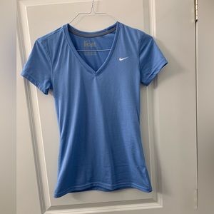 Women’s XSmall Nike Dri-Fit blue shirt NWOT